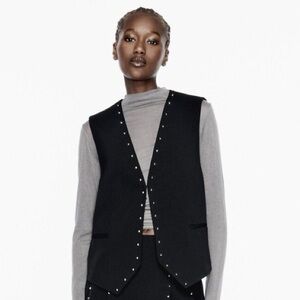 Zara Elegant Black Vest